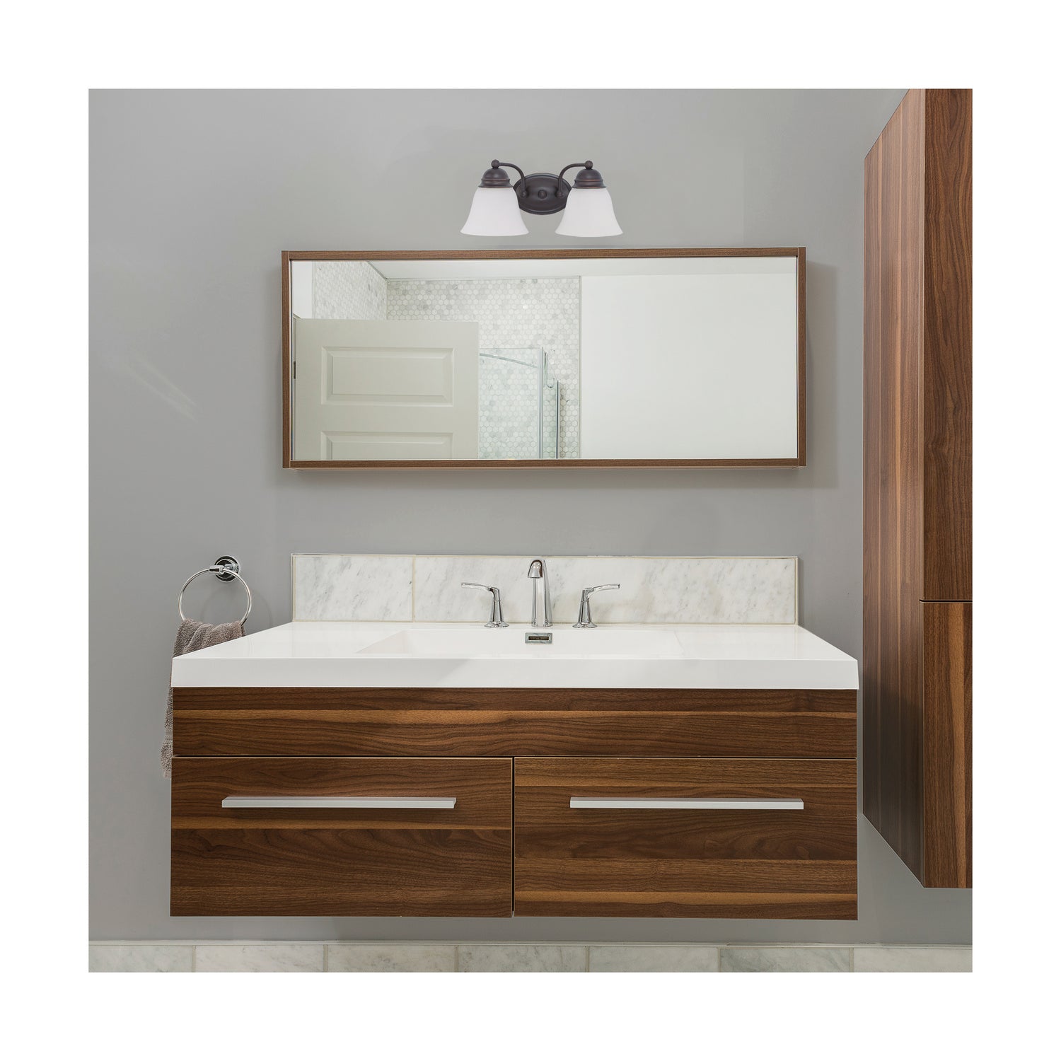 Nuvo Lighting - 60-3166 - Two Light Vanity - Empire - Mahogany Bronze