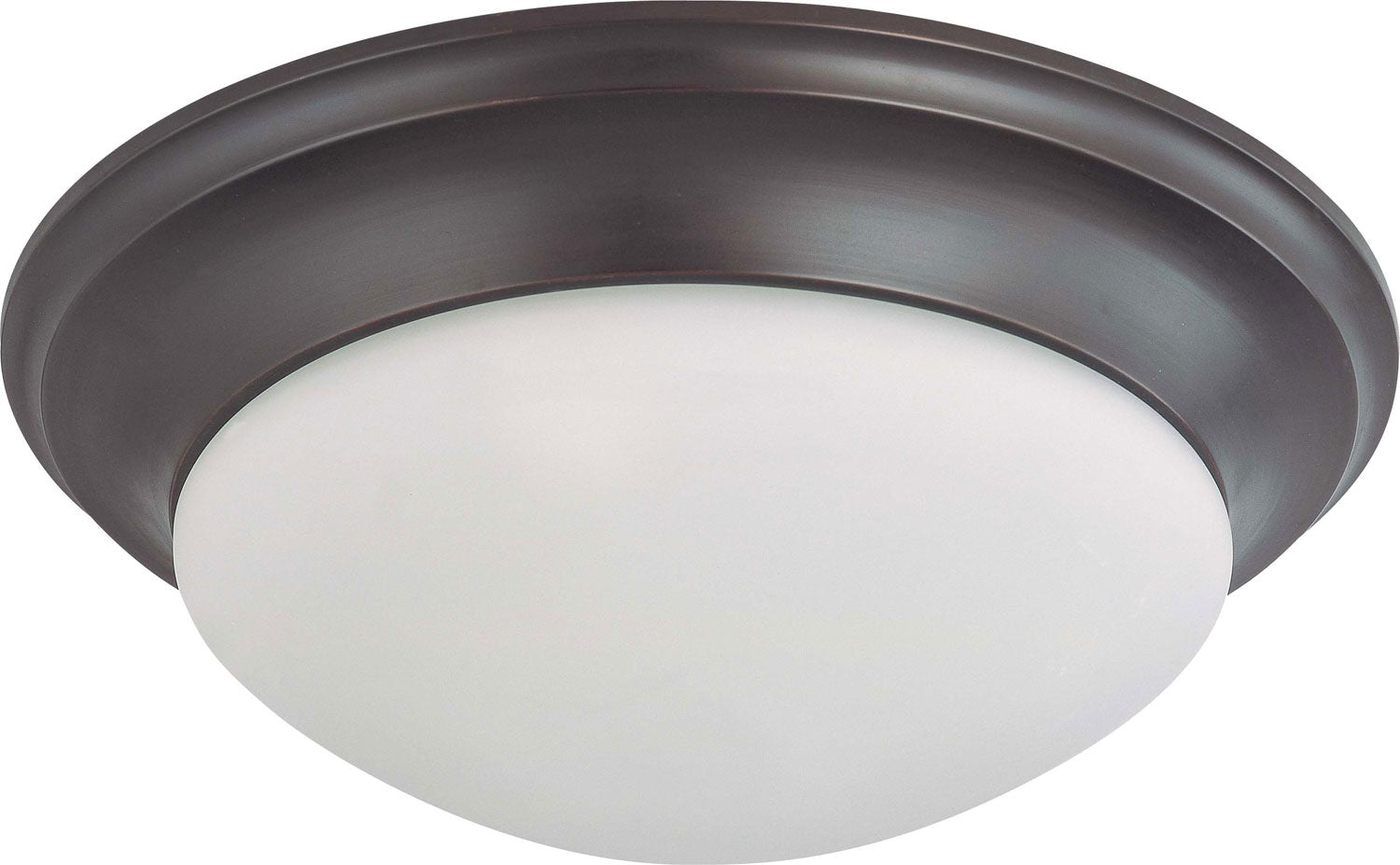 Nuvo Lighting - 60-3177 - Three Light Flush Mount - Close to Ceiling Mahogany Bronze - Mahogany Bronze