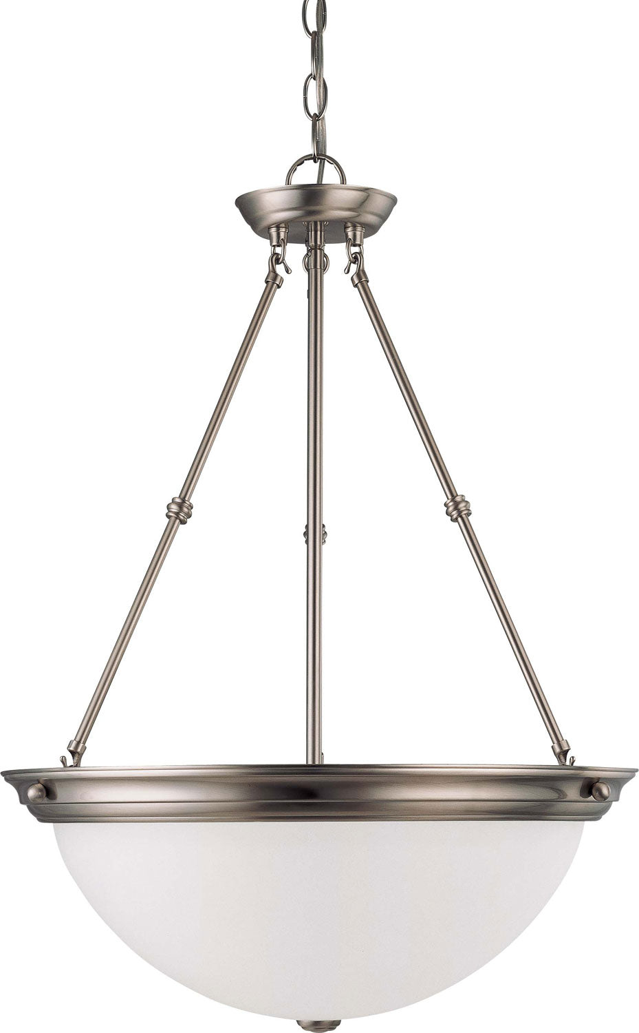 Nuvo Lighting - 60-3248 - Three Light Pendant - Pendants Brushed Nickel - Brushed Nickel