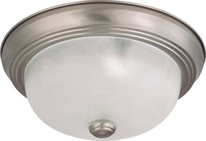 Nuvo Lighting - 60-3261 - Two Light Flush Mount - Close to Ceiling Brushed Nickel - Brushed Nickel