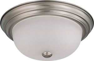 Nuvo Lighting - 60-3262 - Two Light Flush Mount - Close to Ceiling Brushed Nickel - Brushed Nickel