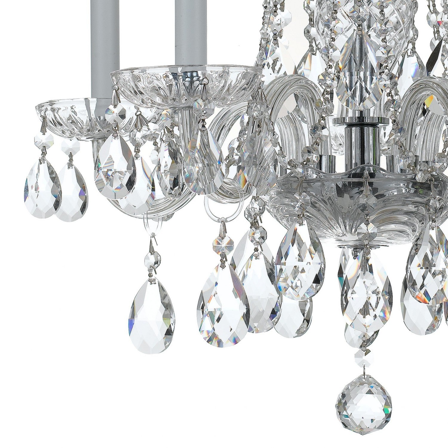 Crystorama - 1061-CH-CL-MWP - Five Light Mini Chandelier - Traditional Crystal - Polished Chrome