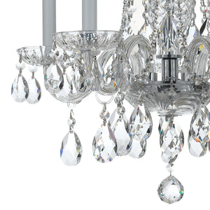 Crystorama - 1061-CH-CL-MWP - Five Light Mini Chandelier - Traditional Crystal - Polished Chrome