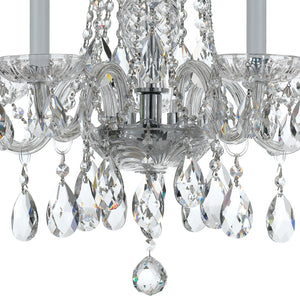 Crystorama - 1061-CH-CL-MWP - Five Light Mini Chandelier - Traditional Crystal - Polished Chrome