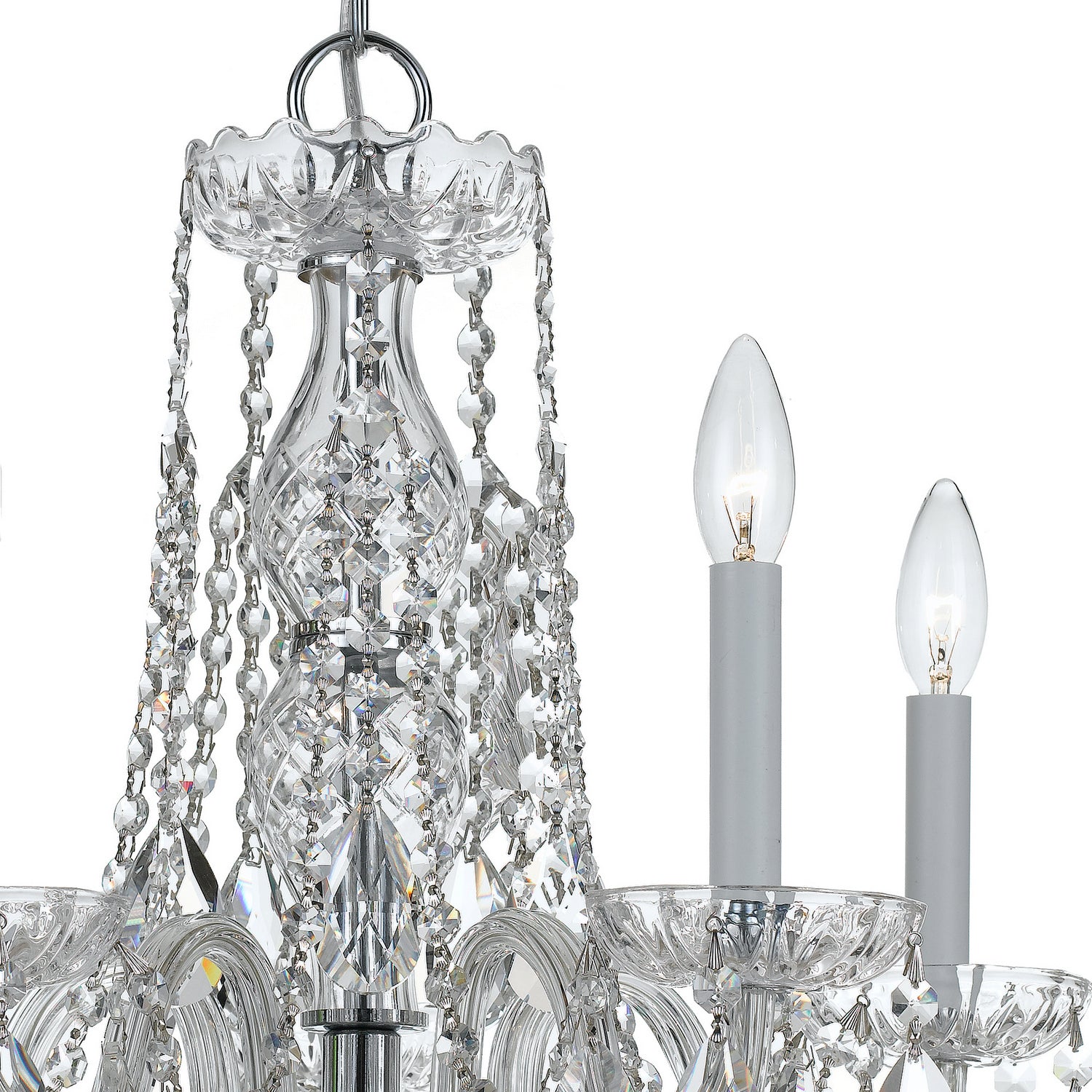 Crystorama - 1061-CH-CL-MWP - Five Light Mini Chandelier - Traditional Crystal - Polished Chrome