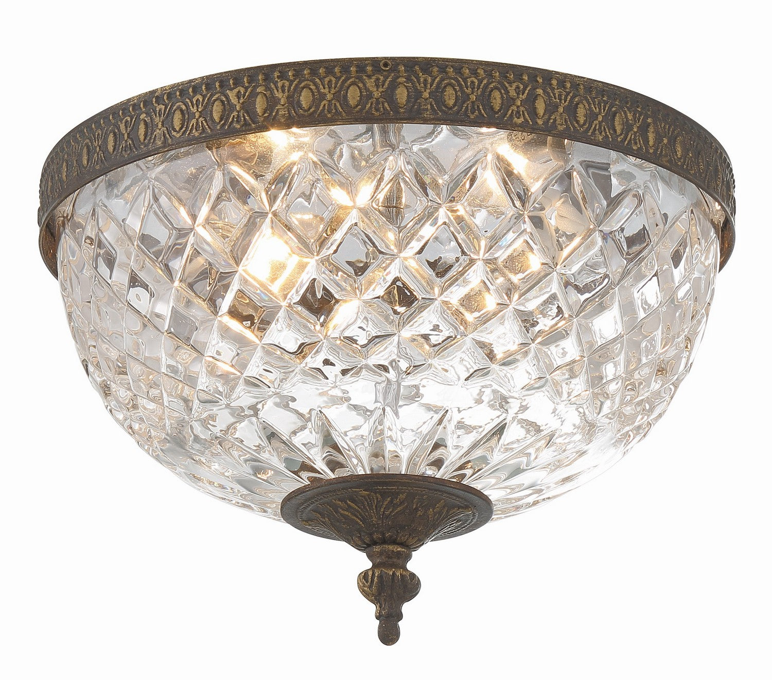 Crystorama - 117-10-EB - Two Light Flush Mount - Radley - English Bronze