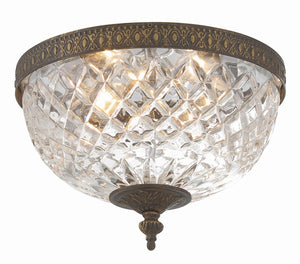 Crystorama - 117-10-EB - Two Light Flush Mount - Radley - English Bronze