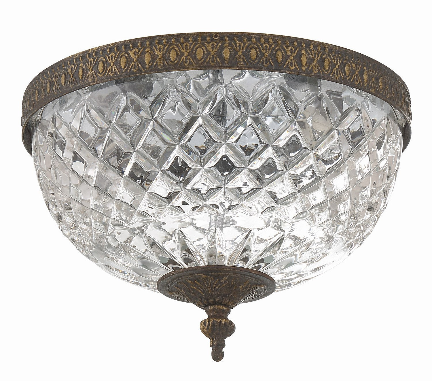 Crystorama - 117-10-EB - Two Light Flush Mount - Radley - English Bronze