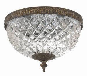 Crystorama - 117-10-EB - Two Light Flush Mount - Radley - English Bronze