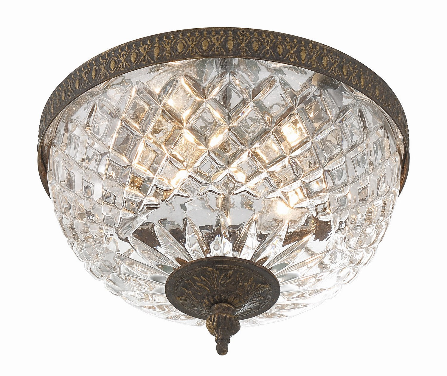 Crystorama - 117-10-EB - Two Light Flush Mount - Radley - English Bronze