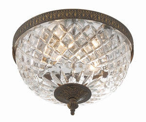 Crystorama - 117-10-EB - Two Light Flush Mount - Radley - English Bronze
