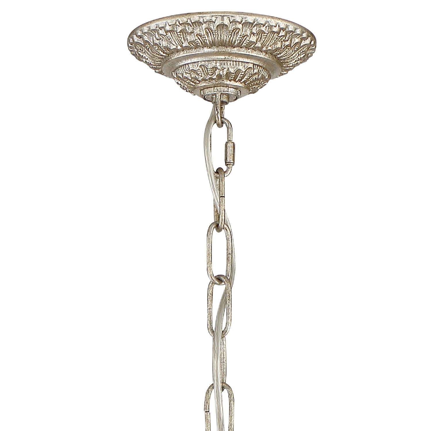 Crystorama - 5114-OS-CL-MWP - Four Light Mini Chandelier - Regis - Olde Silver