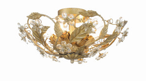 Crystorama - 5316-GL - Six Light Semi Flush Mount - Paris Market - Gold Leaf