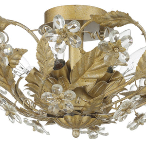 Crystorama - 5316-GL - Six Light Semi Flush Mount - Paris Market - Gold Leaf