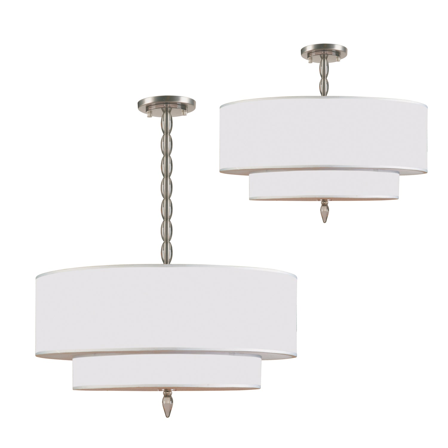 Crystorama - 9507-SN - Five Light Chandelier - Luxo - Satin Nickel