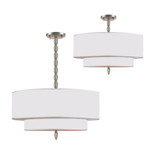 Crystorama - 9507-SN - Five Light Chandelier - Luxo - Satin Nickel