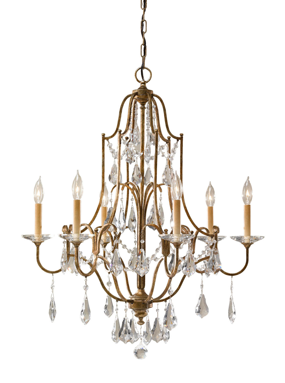 Generation Lighting. - F2478/6OBZ - Six Light Chandelier - Valentina - Oxidized Bronze