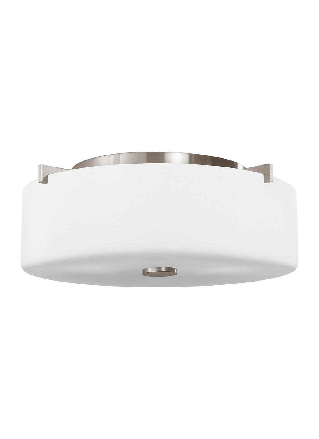 Generation Lighting. - FM313BS - Two Light Flush Mount - Sunset Drive - Brushed Steel