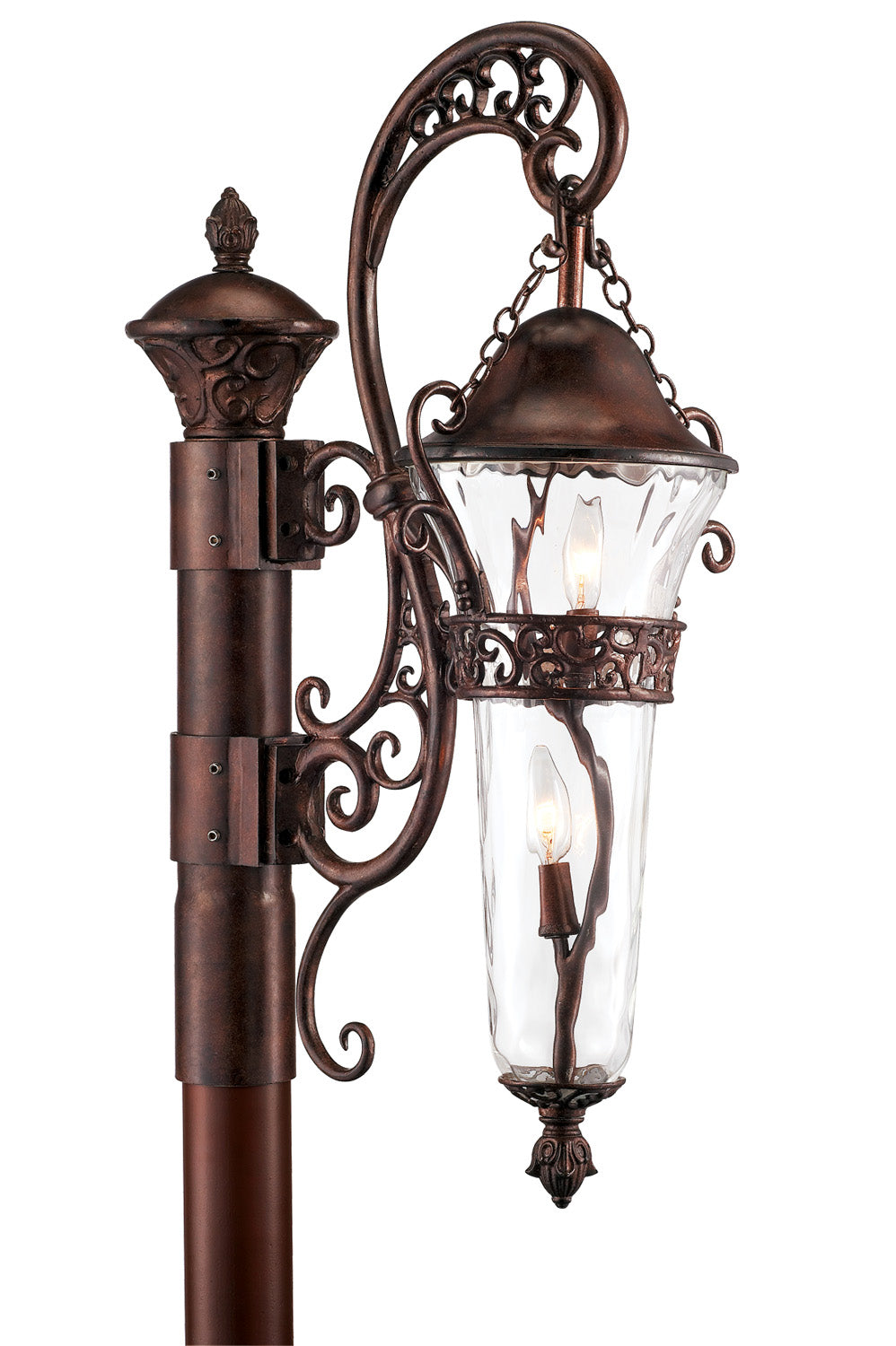 Kalco - 9422BB - Two Light Outdoor Post Mount - Anastasia - Burnished Bronze