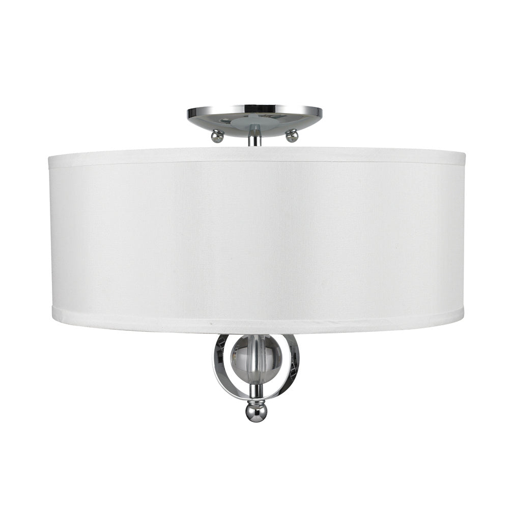 Golden - 1030-FM CH - Two Light Flush Mount - Cerchi - Chrome