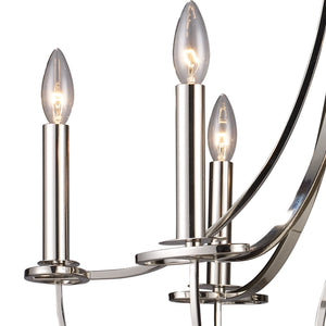 ELK Home - 10121/6 - Six Light Chandelier - Dione - Polished Nickel