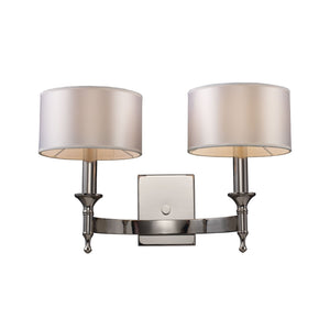 ELK Home - 10122/2 - Two Light Wall Sconce - Pembroke - Polished Nickel