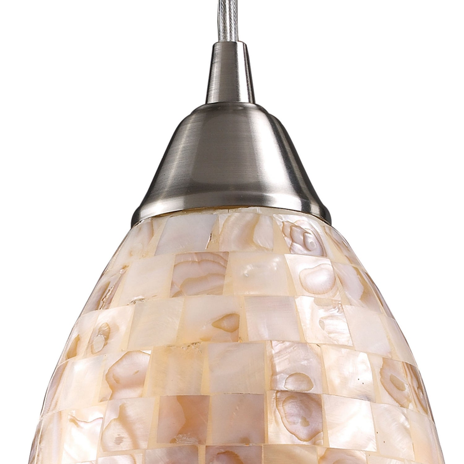 ELK Home - 10141/1 - One Light Mini Pendant - Capri - Satin Nickel