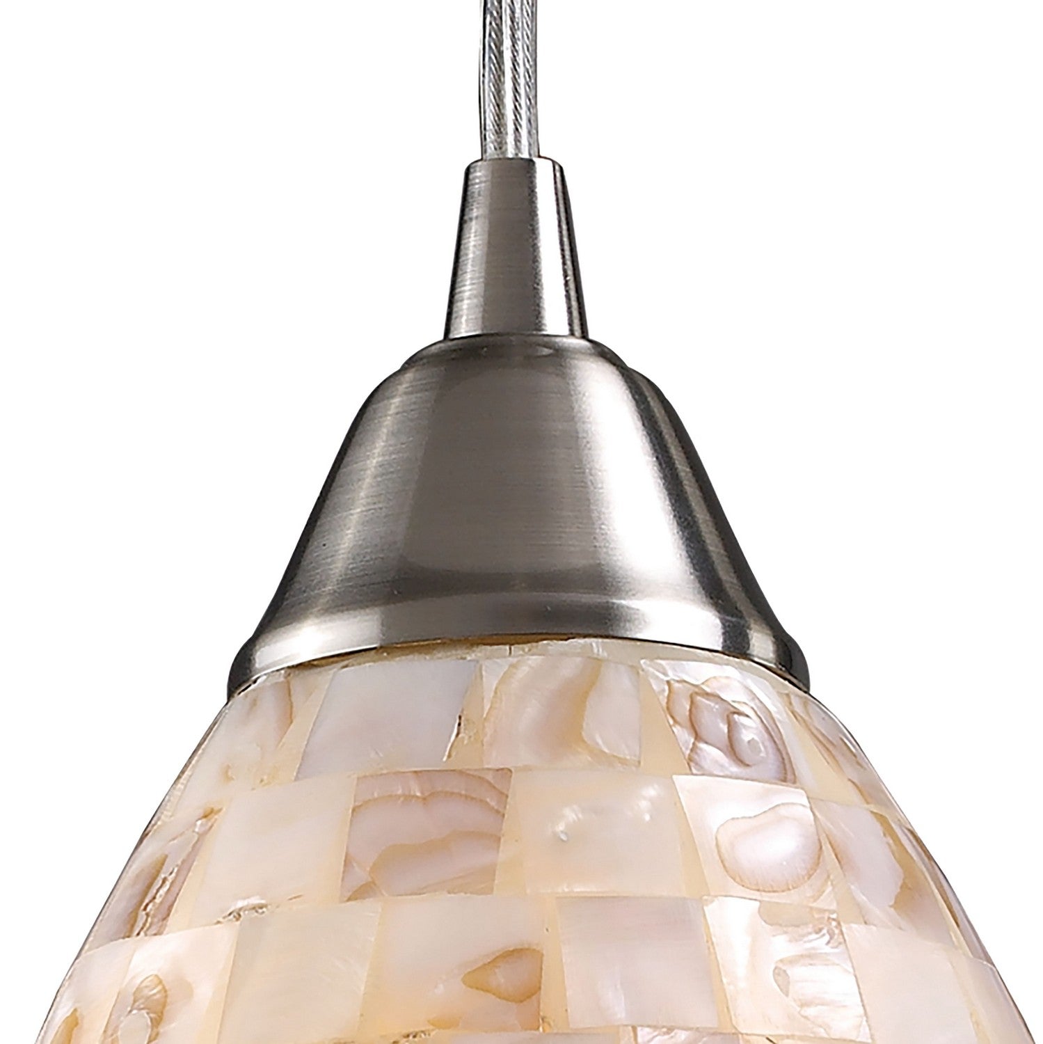 ELK Home - 10141/1 - One Light Mini Pendant - Capri - Satin Nickel