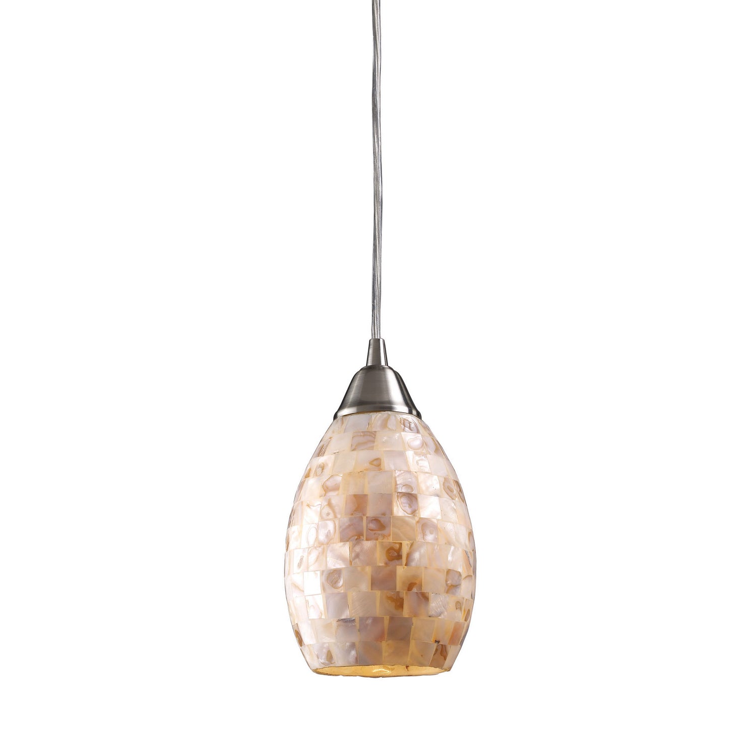 ELK Home - 10141/1 - One Light Mini Pendant - Capri - Satin Nickel