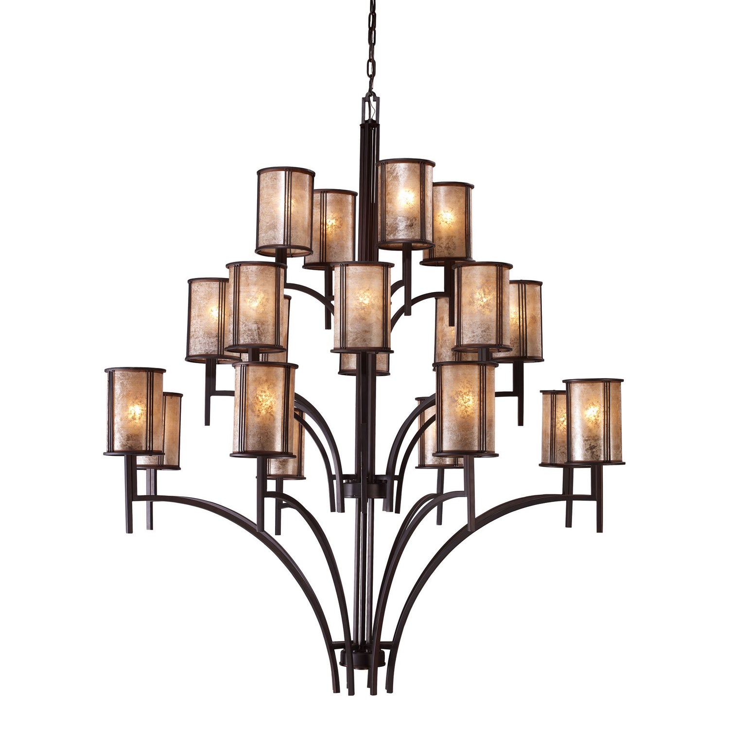 ELK Home - 15037/8+8+4 - 20 Light Chandelier - Barringer - Aged Bronze