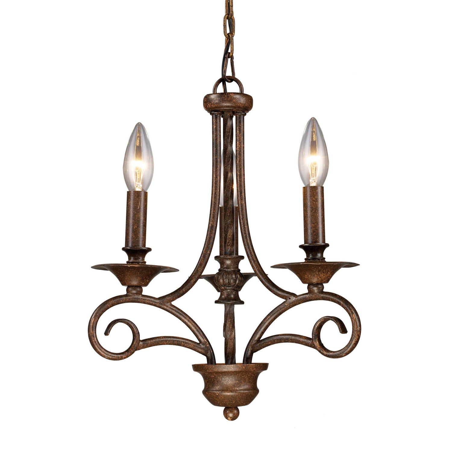 ELK Home - 15041/3 - Three Light Chandelier - Gloucester - Weathered Bronze