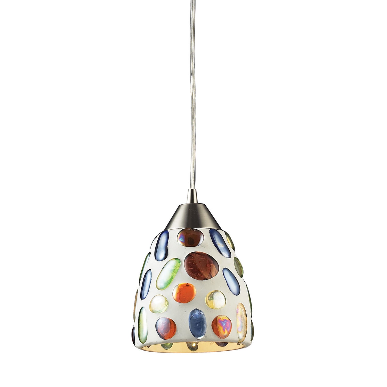 ELK Home - 542-1 - One Light Mini Pendant - Gemstone - Satin Nickel