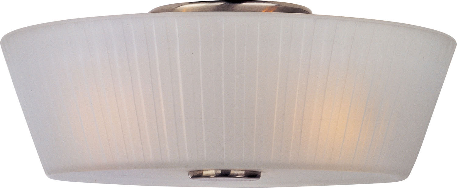 Maxim - 21500FTSN - Three Light Flush Mount - Finesse - Satin Nickel