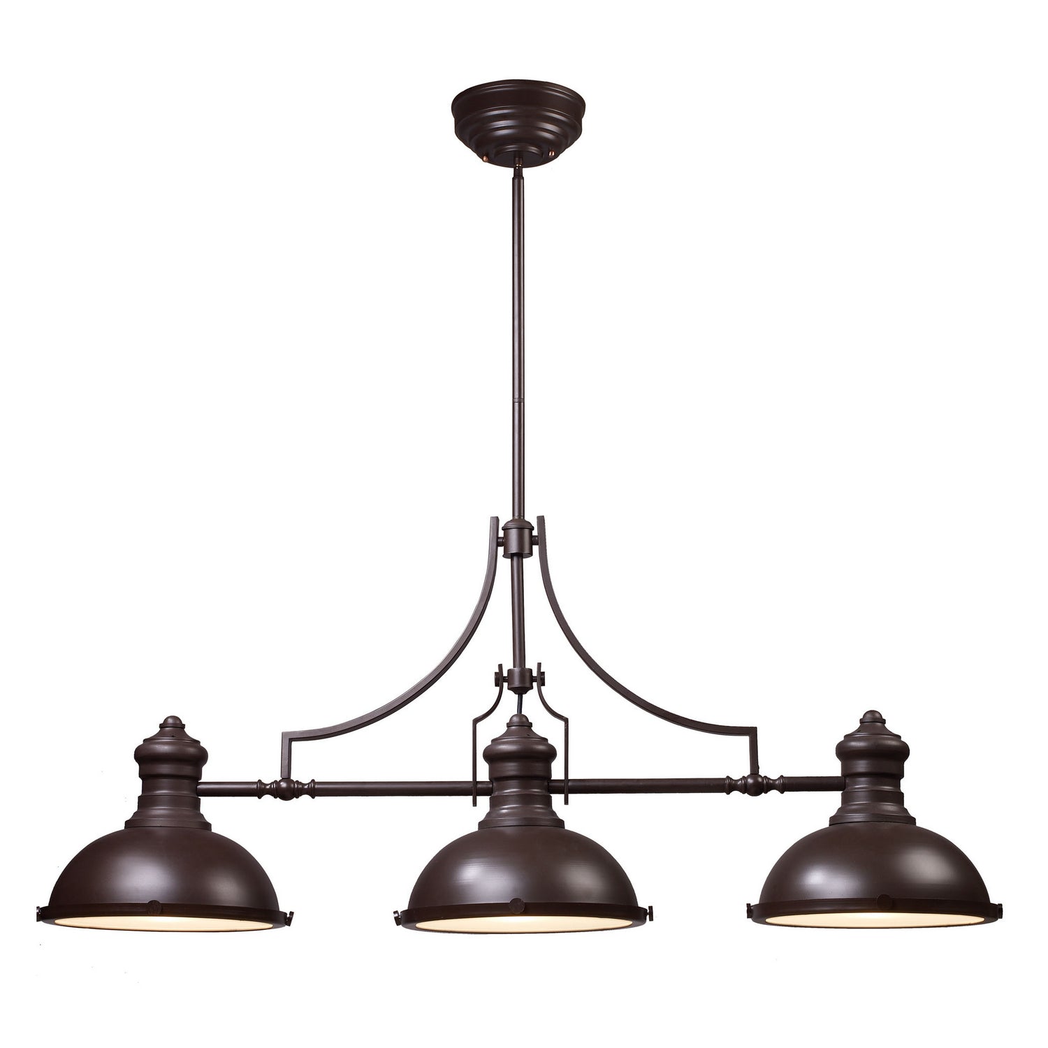 ELK Home - 66135-3 - Three Light Linear Chandelier - Chadwick - Oil Rubbed Bronze