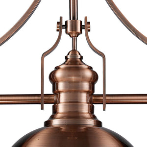 ELK Home - 66145-3 - Three Light Linear Chandelier - Chadwick - Antique Copper