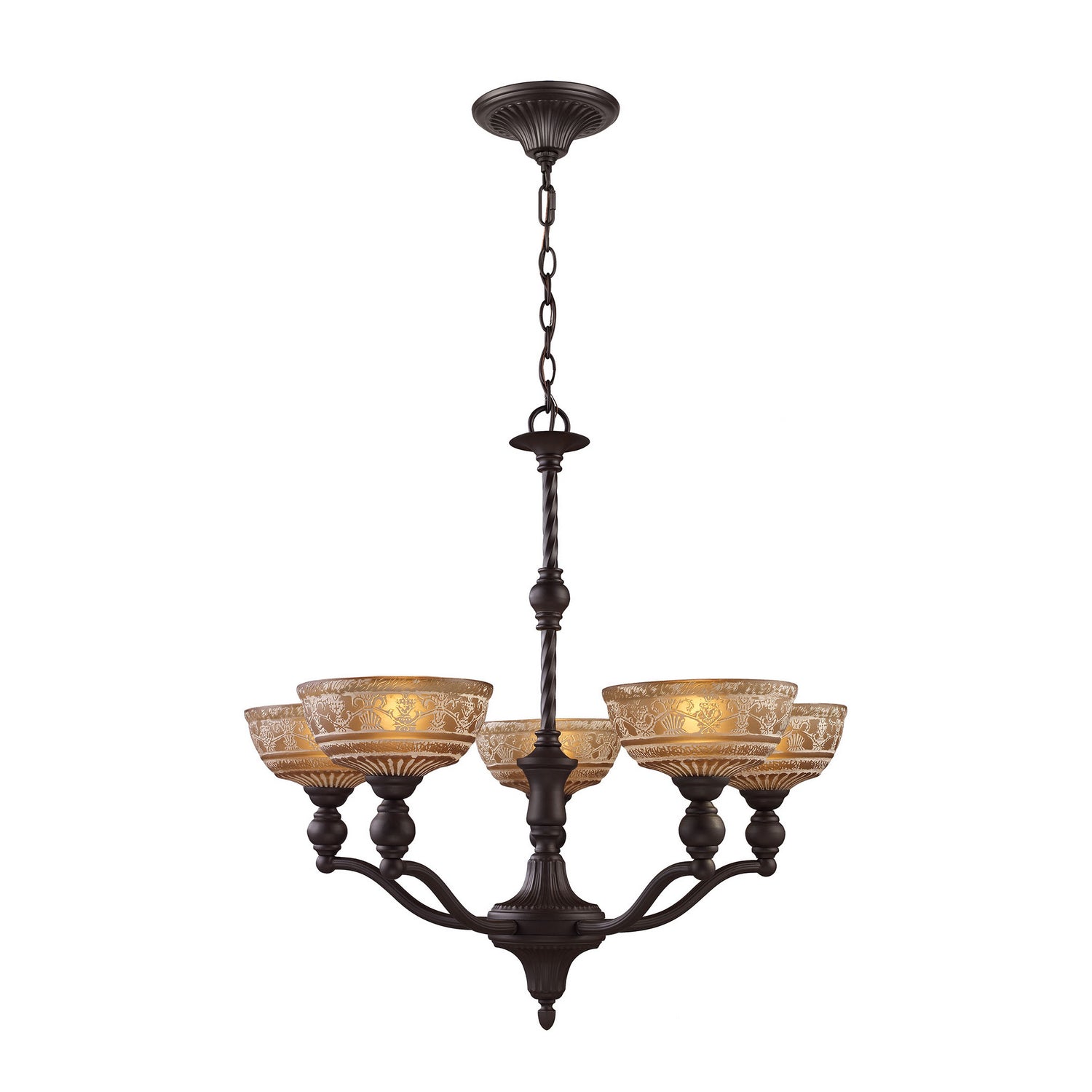 ELK Home - 66197-5 - Five Light Chandelier - Norwich - Oil Rubbed Bronze