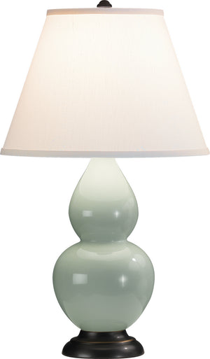 Robert Abbey - 1787X - One Light Accent Lamp - Small Double Gourd - Celadon Glazed Ceramic w/Deep Patina Bronze