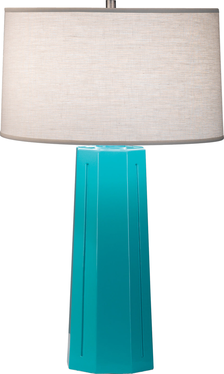 Robert Abbey - 973 - One Light Table Lamp - Mason - Egg Blue Glazed Ceramic