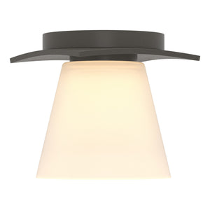 Hubbardton Forge - 126601-SKT-07-GG0242 - One Light Semi-Flush Mount - Wren - Dark Smoke