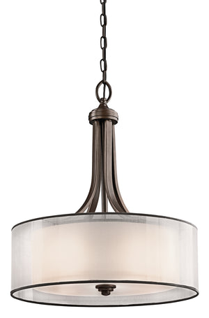 Kichler - 42385MIZ - Four Light Pendant - Lacey - Mission Bronze