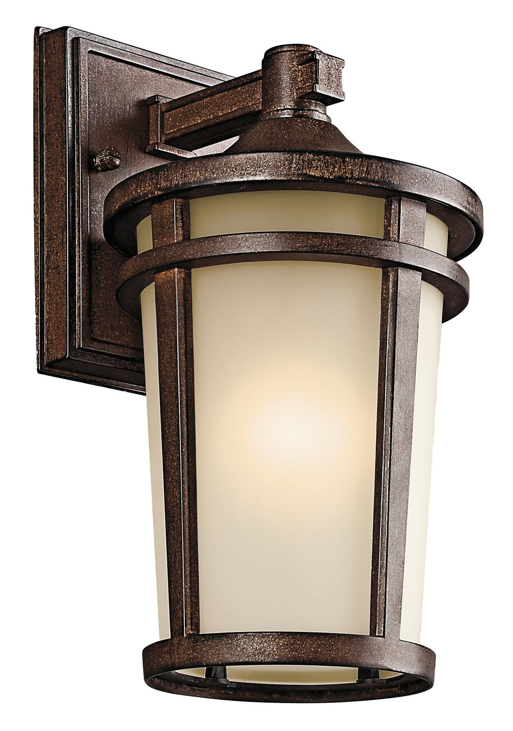 Kichler - 49071BST - One Light Outdoor Wall Mount - Atwood - Brown Stone