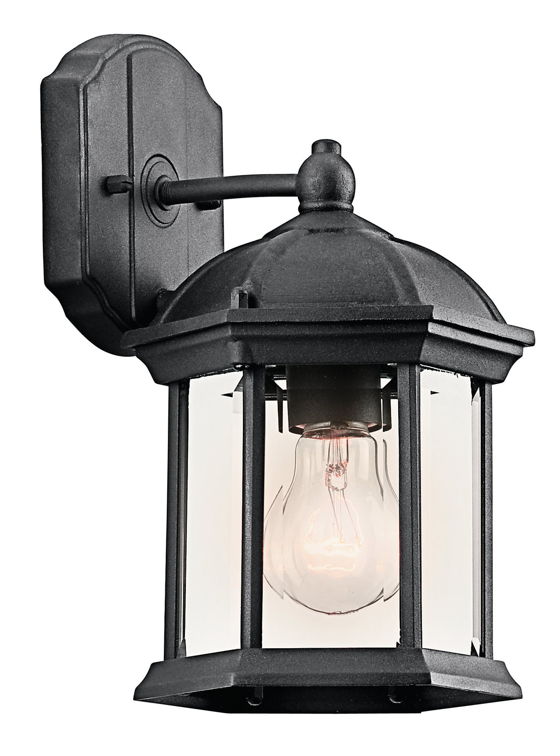 Kichler - 49183BK - One Light Outdoor Wall Mount - Barrie - Black