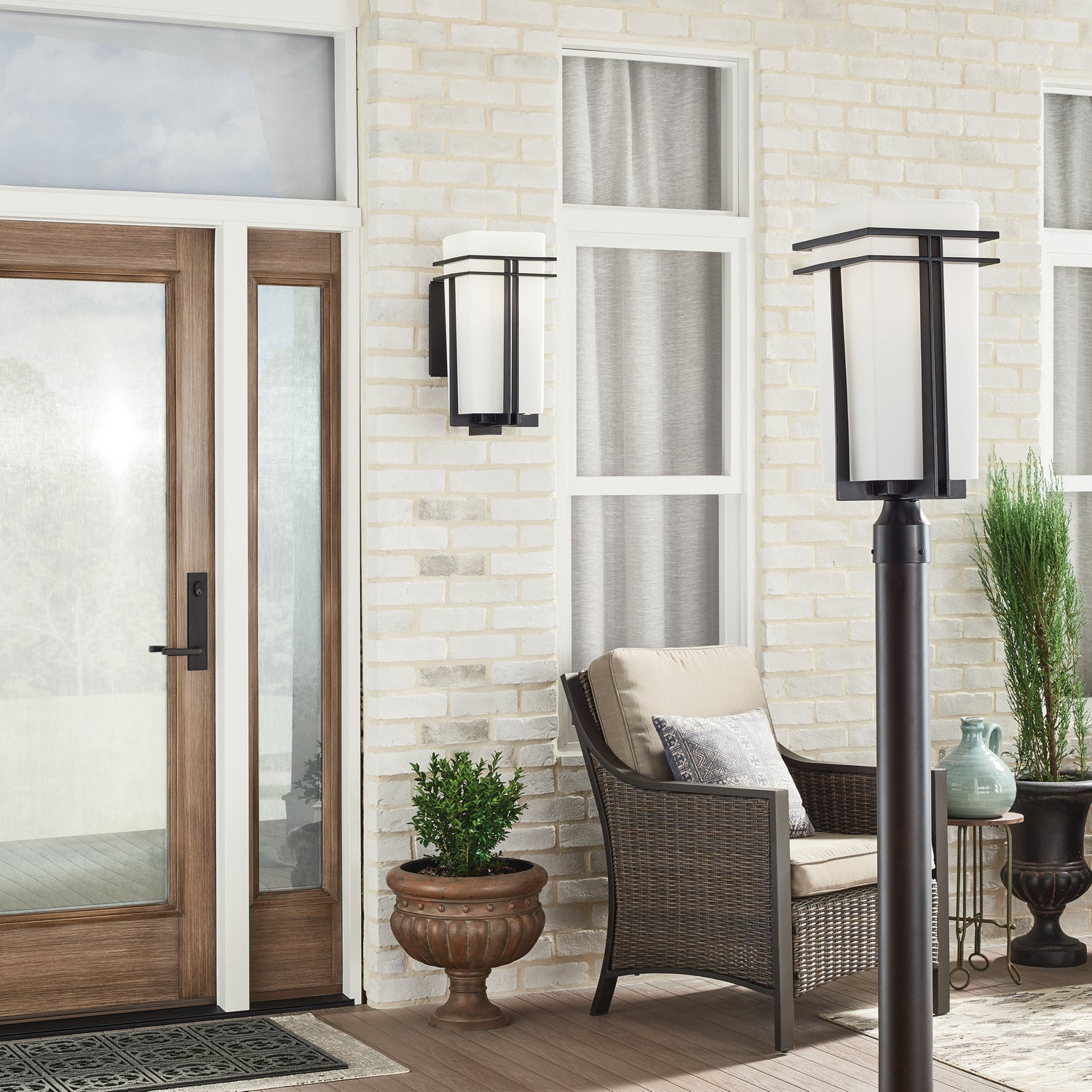 Kichler - 49207BK - One Light Outdoor Post Mount - Tremillo - Black