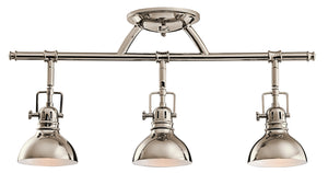 Kichler - 7050PN - Three Light Rail Light - Hatteras Bay - Polished Nickel