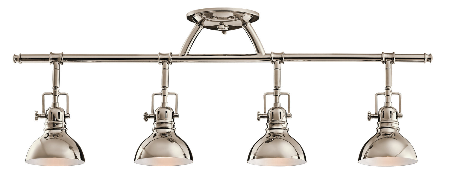 Kichler - 7704PN - Four Light Rail Light - Hatteras Bay - Polished Nickel