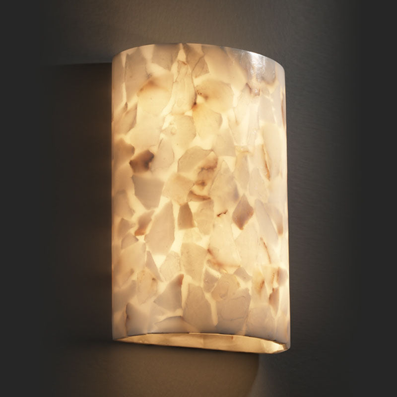 Justice Designs - ALR-8857 - Two Light Wall Sconce - Alabaster Rocks