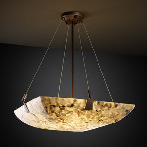 Justice Designs - ALR-9641-25-DBRZ - Three Light Pendant - Alabaster Rocks - Dark Bronze