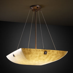 Justice Designs - CLD-9661-25-DBRZ-F4 - Three Light Pendant - Clouds - Dark Bronze