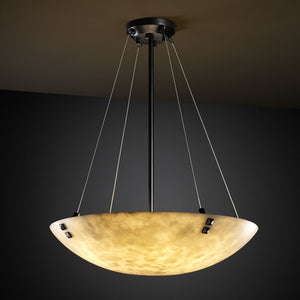 Justice Designs - CLD-9664-35-MBLK-F3 - Eight Light Pendant - Clouds - Matte Black