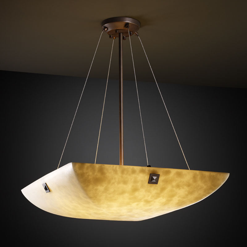 Justice Designs - CLD-9667-25-DBRZ-F4 - Eight Light Pendant - Clouds - Dark Bronze